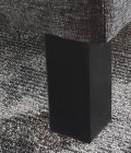 PIEDS DE LIT CARRES | Bois carré - 20 cm (lot de 4), Noir