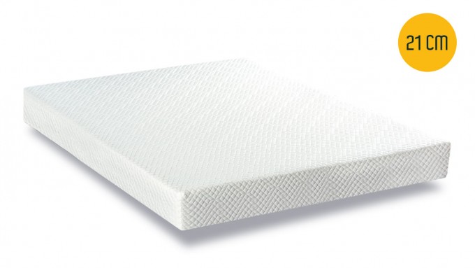 Matelas 180x200 cm goldvisco, mémoire de forme, 10 zones de confort,  indépendance du couchage, réversible, orthopédique, 26 cm