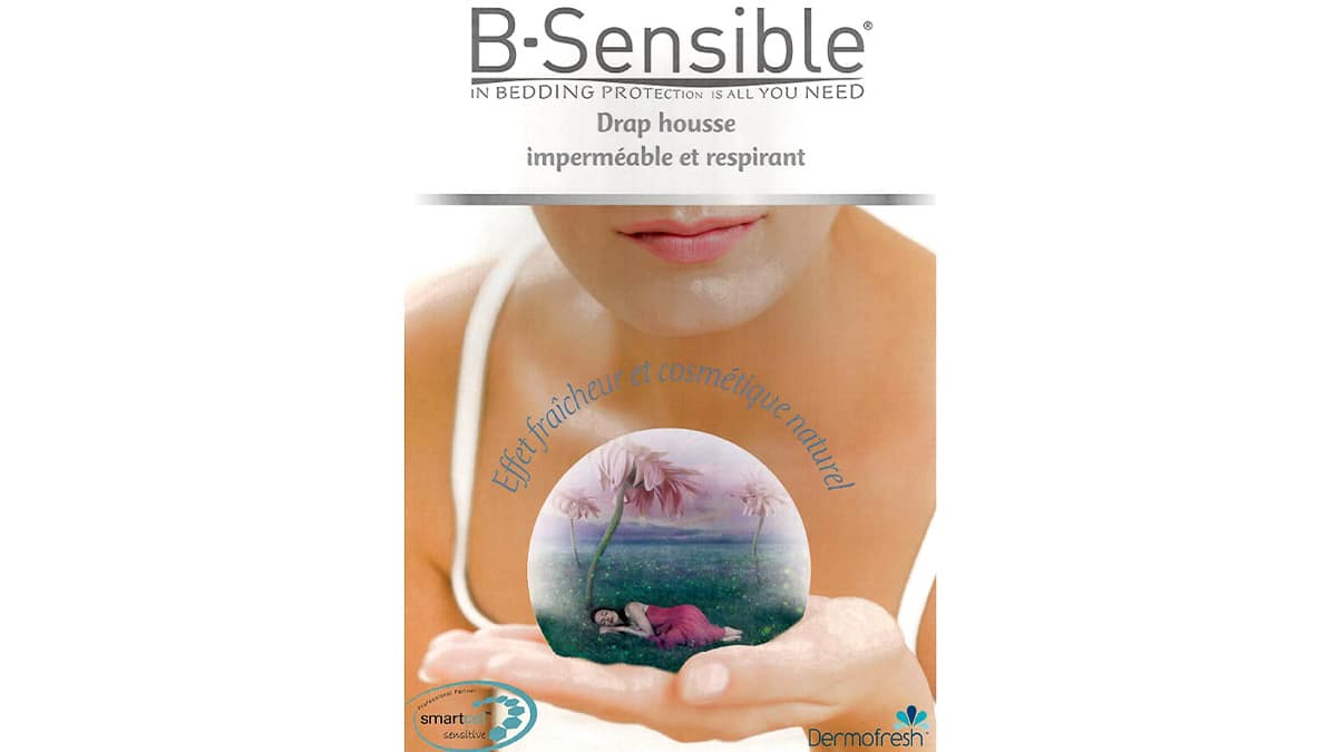 Alèse B-Sensible rose 70x140 Impermeable & Anti-acariens B-SENSIBLE